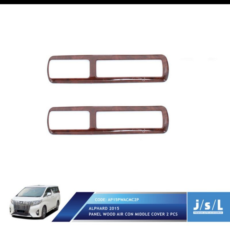 Cover list AC/ air cond middle cover  all new Alphard Chrome &amp; Carbon &amp; Wood jsl