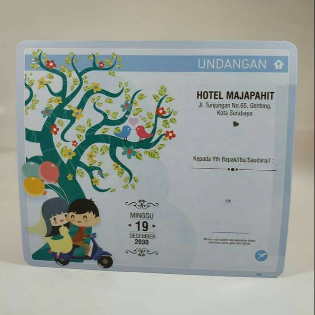 Blangko undangan pernikahan Samara 530