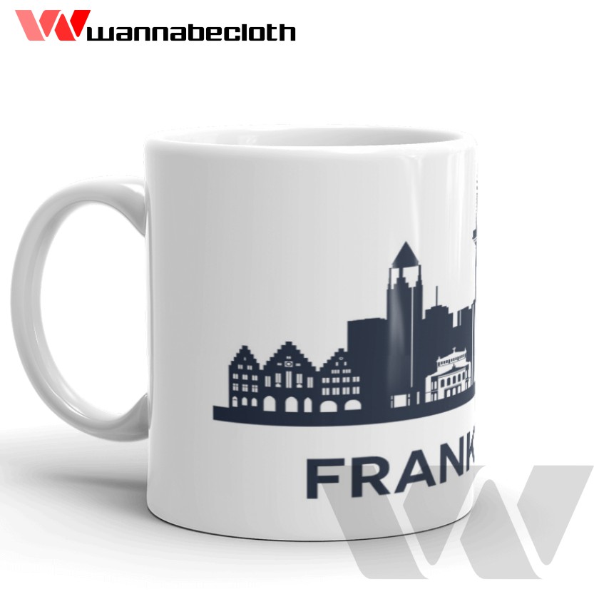 Gelas Frankfurt Jerman Germany Mug Frankfurt Jerman Germany Souvenir Frankfurt Jerman Germany v2