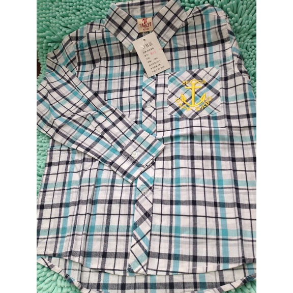 Kemeja/ Hem Anak Laki-Laki Kotak-Kotak Tosca Import LBT104TC