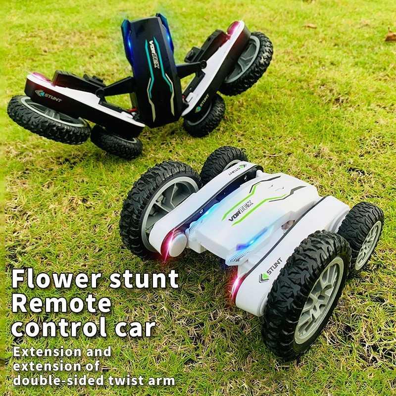 Vortex Remote Control Stunt Car LED 360 Degree Flip 4WD 2.4G - 898A