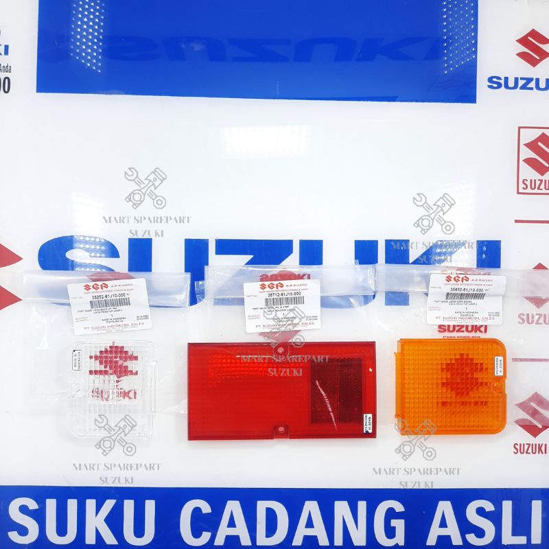 Lensa Mika Stop Lamp Stoplamp Lampu Belakang Set Suzuki Apv Pick Up Mega Carry New Carry Ori SGP