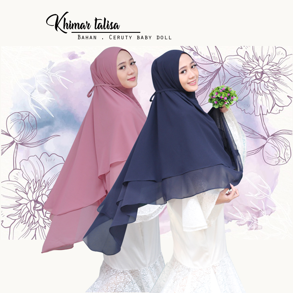 hijab/jilbab/Khimar Talisa/jilbab instan/khimar ceruty/jilbab syari/jilbab instan murah