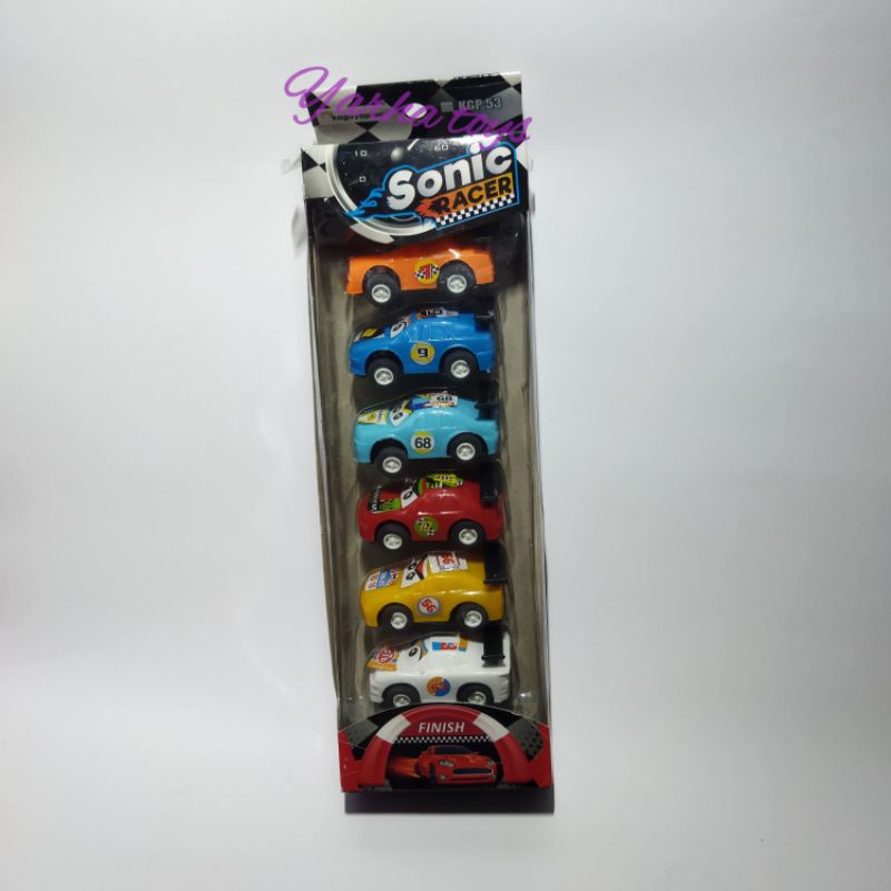 KGP 53 SONIC RACER / MAINAN ANAK MOBIL BALAP MINI SET / MAINAN ANAK MOBIL RACER