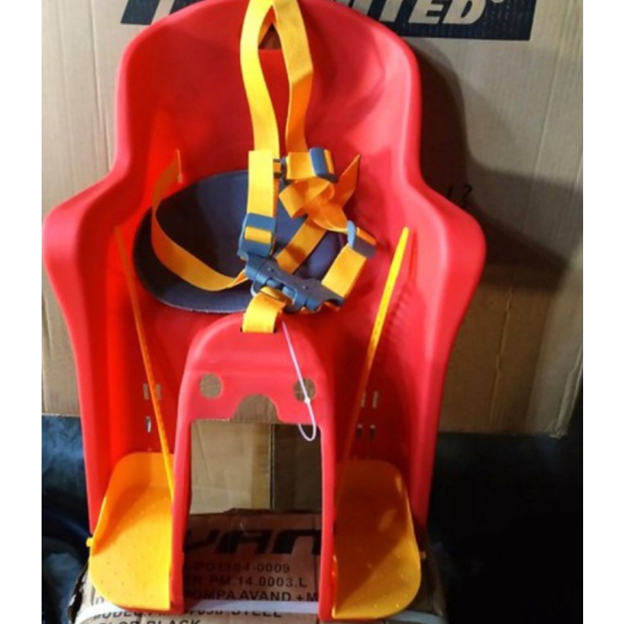 Khusus Gojek/Grab Instan BAGASI ANAK UNITED DEPAN BG 6 BABY SEAT BONCENGAN SEPEDA BG6-3