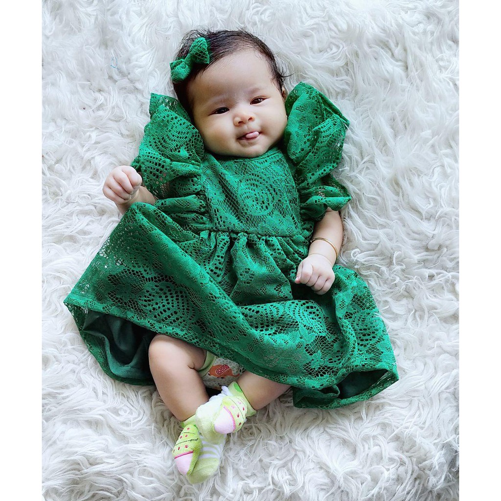 Azzafran – Dress Poppy Potongan A Simpel & Cantik, Dilengkapi Jepit Pita Unik