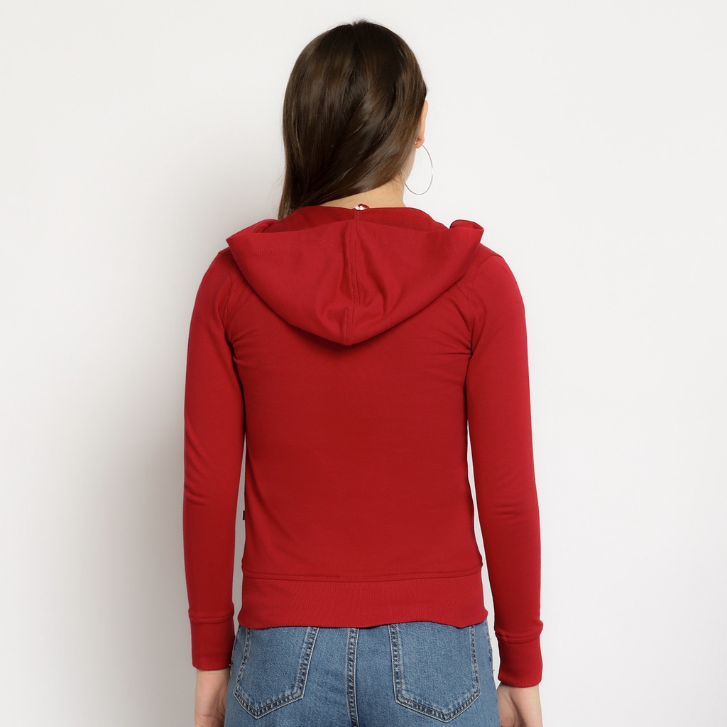 red sweatshirt