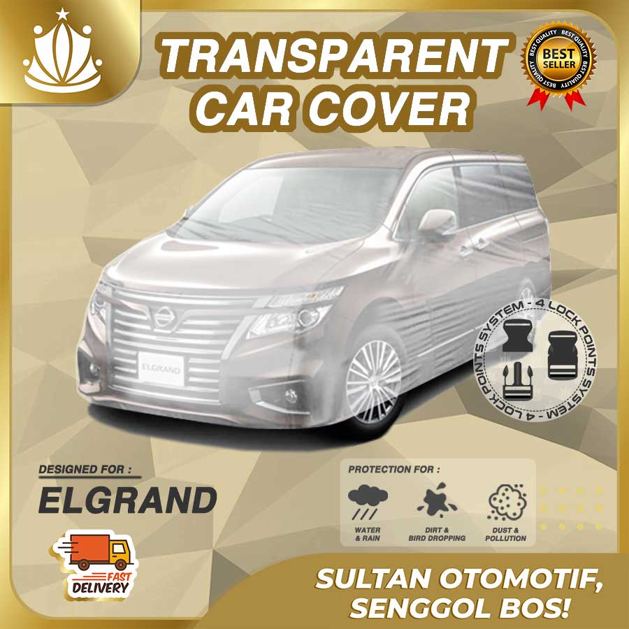 Body Cover Mobil Plastik TEBAL Elgrand WATERPROOF