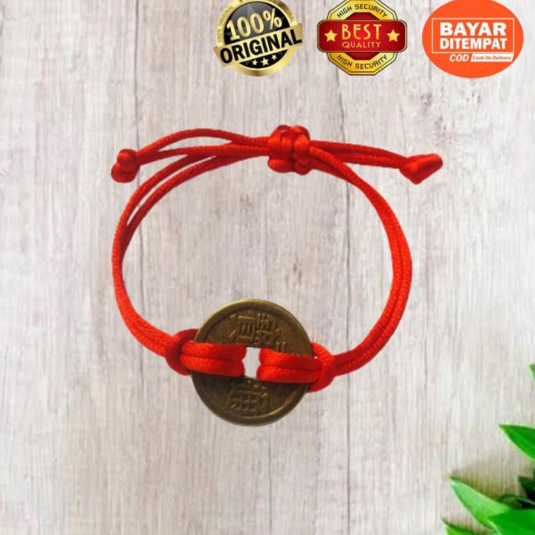 F1U8 B COIN gelang handmade ORIGINAL KOIN FENG SHUI KEBERUNTUNGAN Terbatas