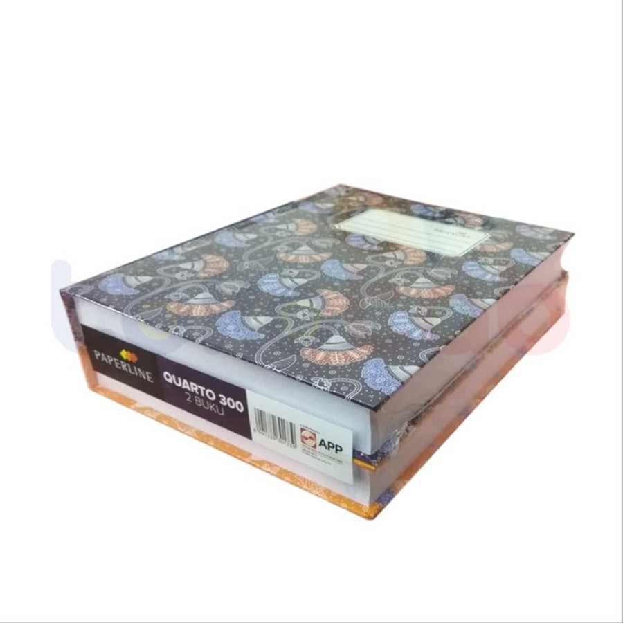 

Buku Quarto PaperLine 300 Lembar Hard Cover Sampul Tebal