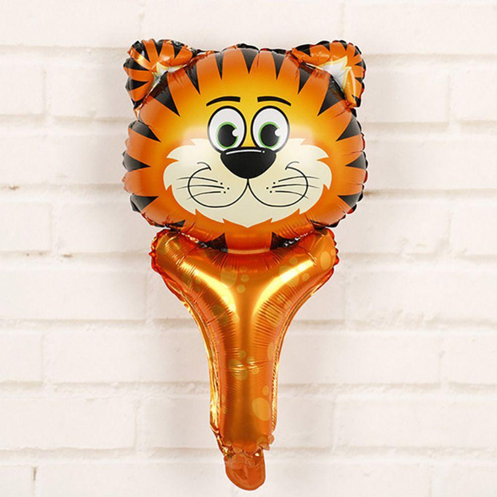 Nanas 2/6 Pcs Balon Foil Kartun Baby Shower Tema Zoo Dekorasi Ulang Tahun Anak Mainan Tiup