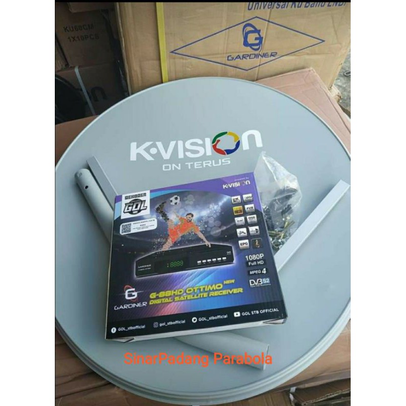 Receiver Gardiner G88HD OTTIMO +dish k vision 60 cm