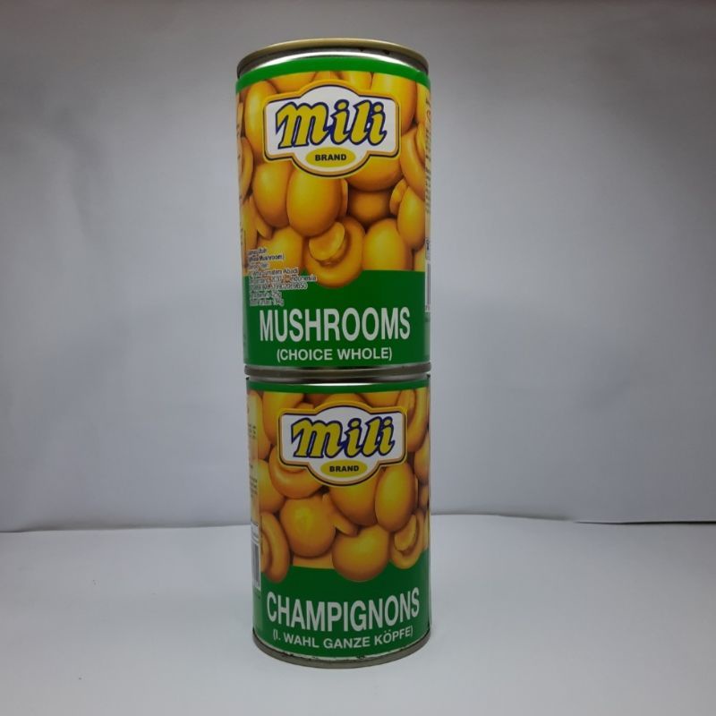 

Mili Champignons Whole Mushrooms Jamur Kancing Moko 425gr