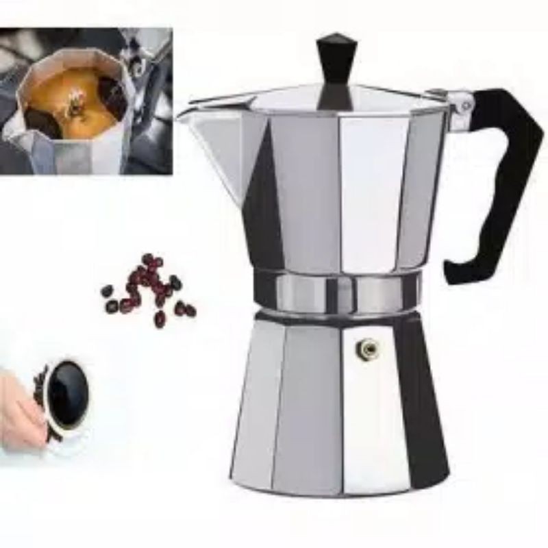 Moka pot 12 cup Teko kopi 600mL