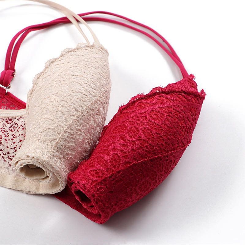 [ LINGERIE MASTER ] - (B-18) Jepang Bra BH push-up sexy one-peice segitiga berongga Lingerie ringan Tanpa Kawat Bahan Import-4