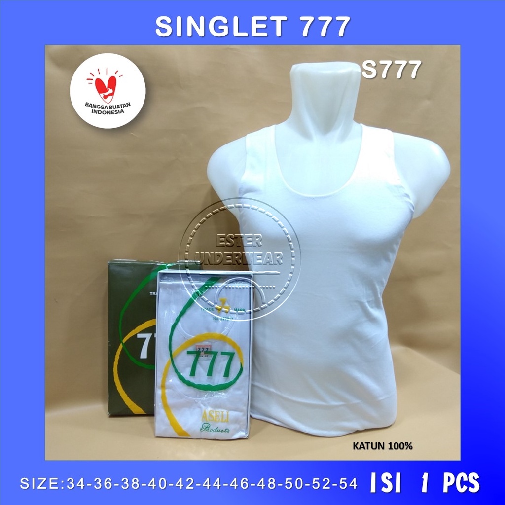 Kaos Dalam Pria Singlet 777 | S777 ISI 1PCS Bahan Katun