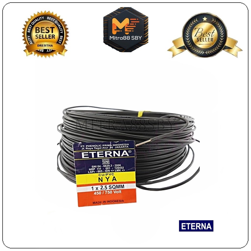 Mitra88sby Kabel NYA listik 2,5 x 50m Eterna dan Extrana