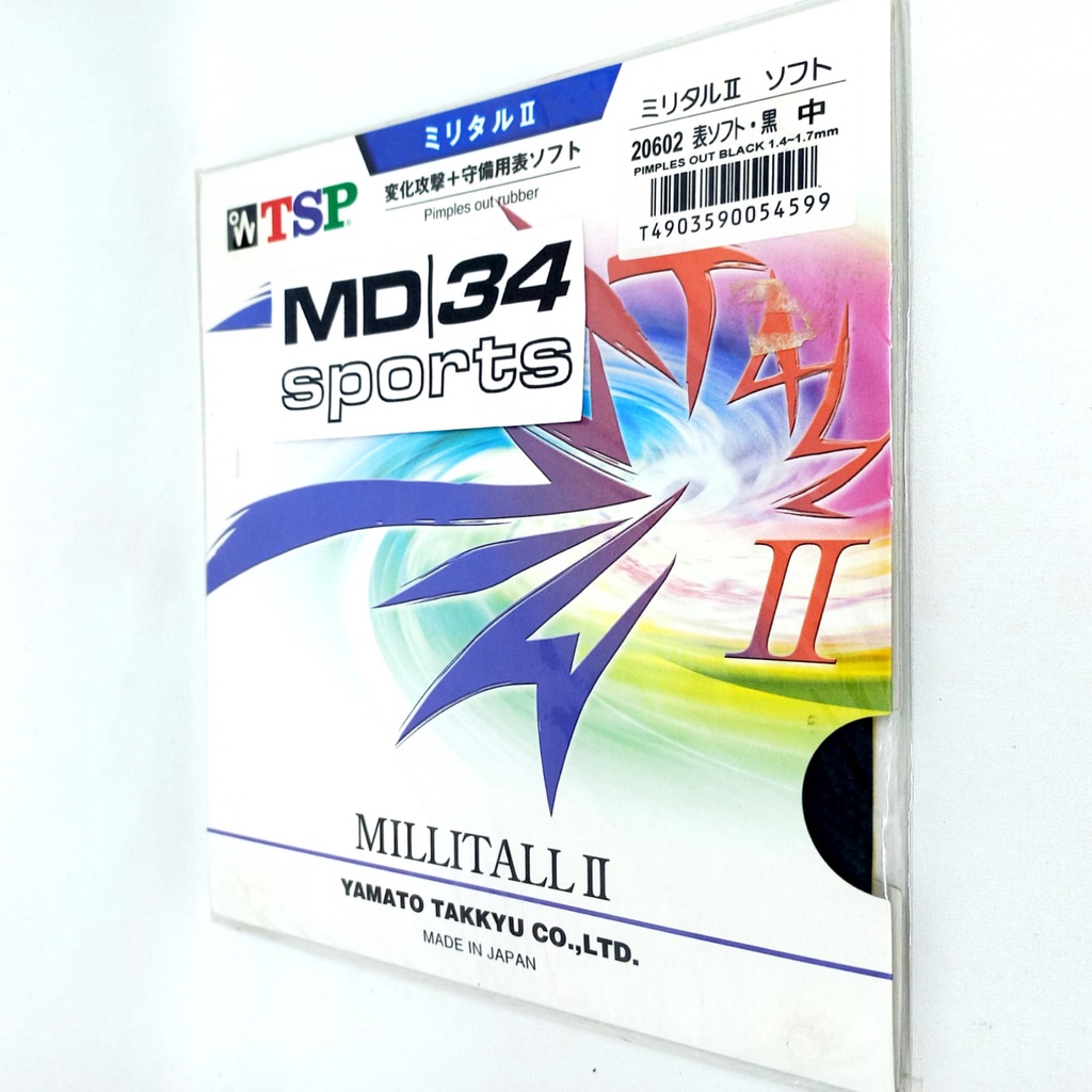 KARET TSP MILLITALL II - Karet / Rubber / Bet Pingpong Murah