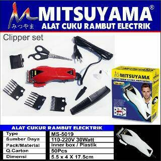 COD MESIN CUKUR RAMBUT ELECTRIC MITSUYAMA MS-5019 / ALAT CUKUR  RAMBUT HAIR CLIPPER MITSUYAMA MS-5019