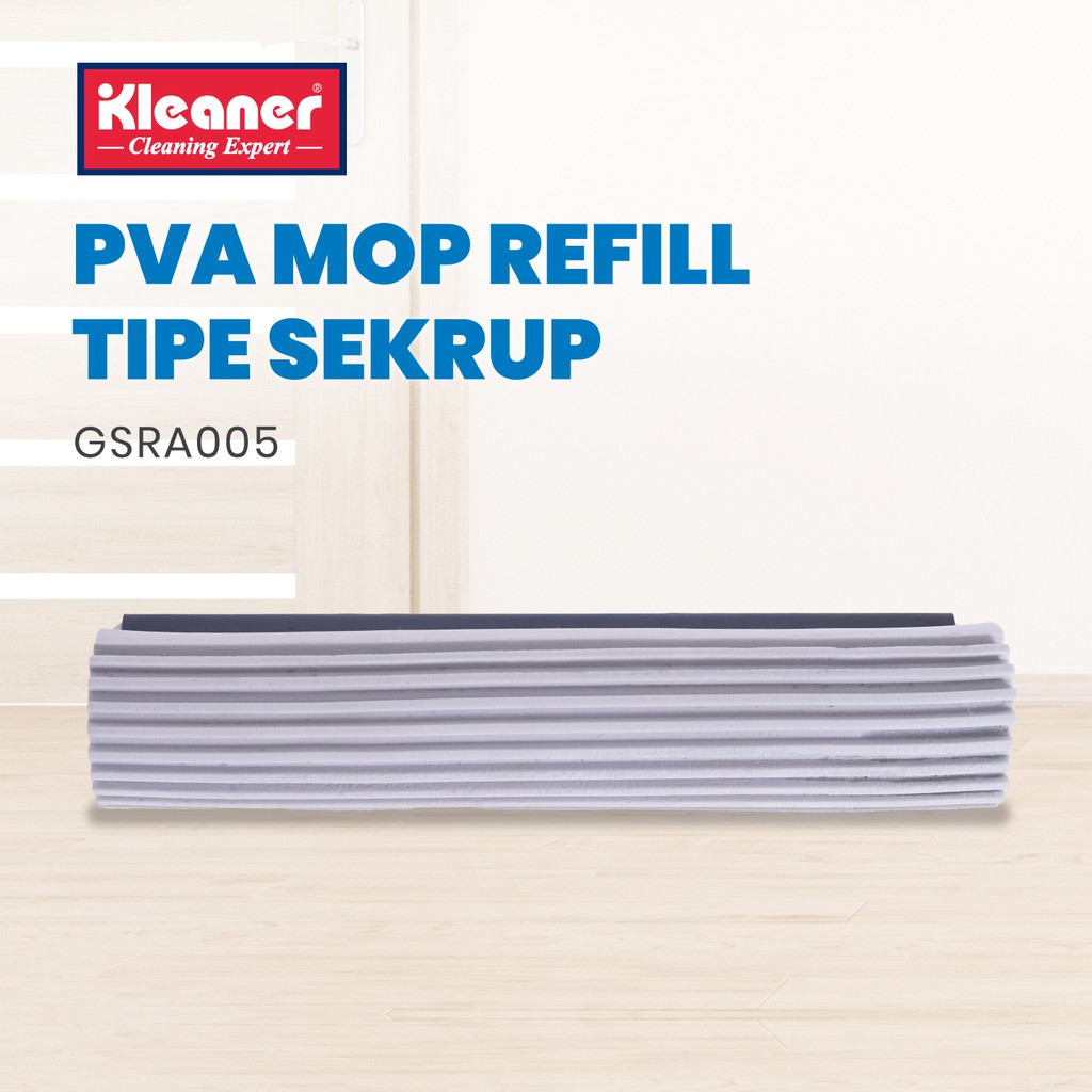 Jual Kleaner Refill Alat Pel Lantai Spons Pva Tipe Sekrup Floor Mop Pembersih Lantai Gsra