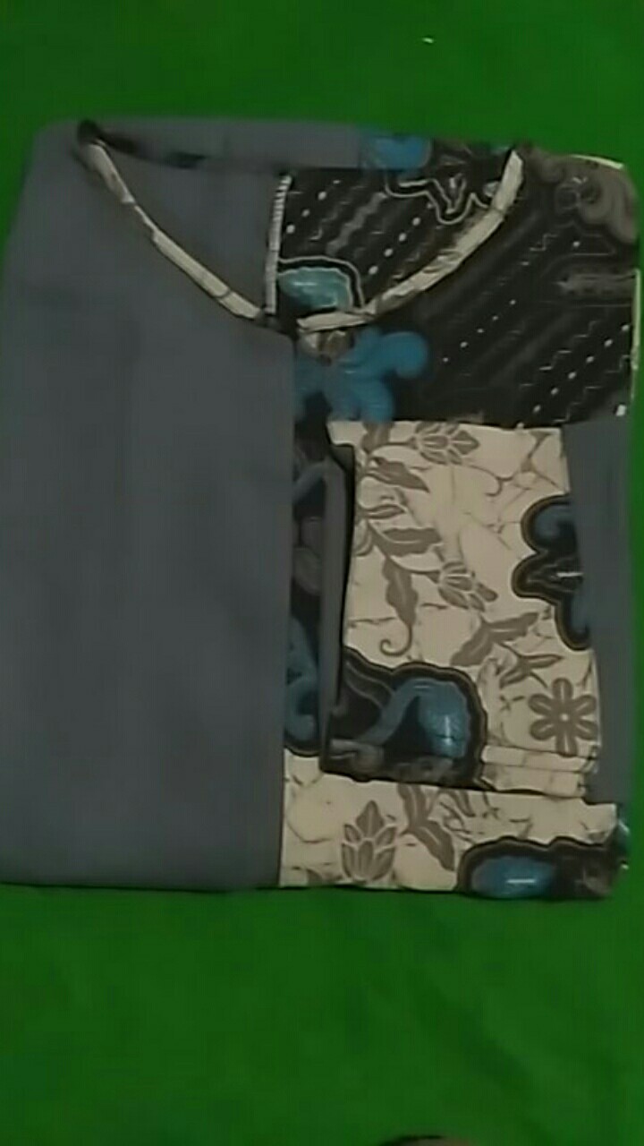 Gamis Kombinasi M L Xl Xxl Batik Wollycrepe Premium Mewah Modern Elegan Cantik Jahitan Rapih