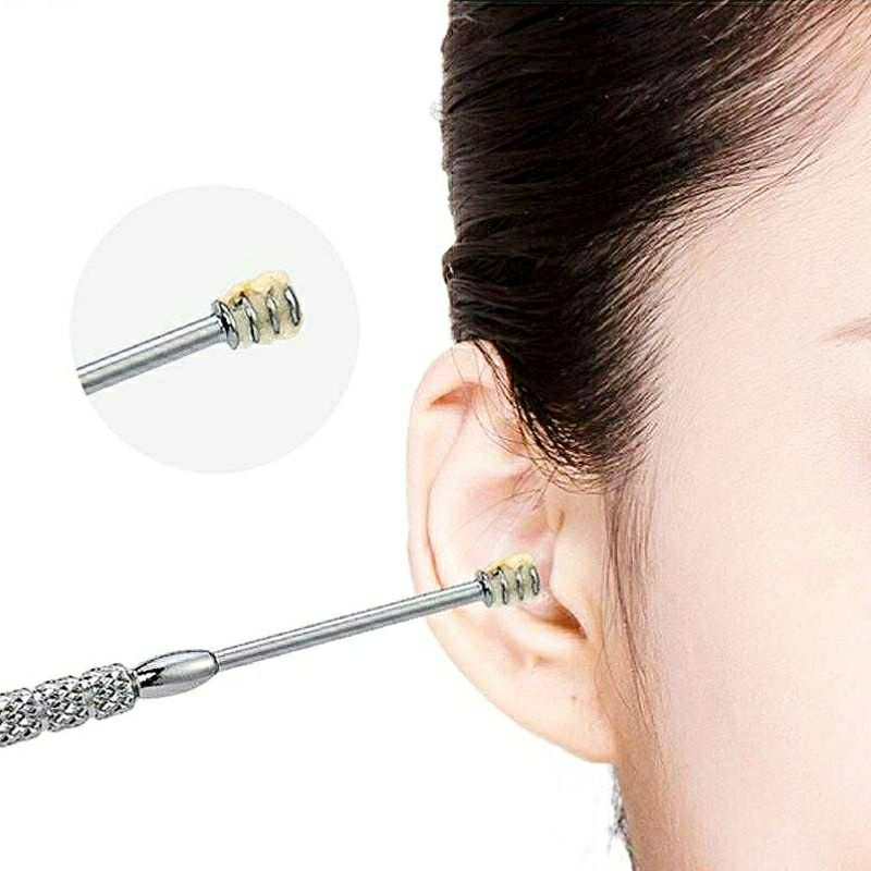 Pembersih Kotoran Telinga Stainless Korek Kuping Ear Wax Picker 7 PCS