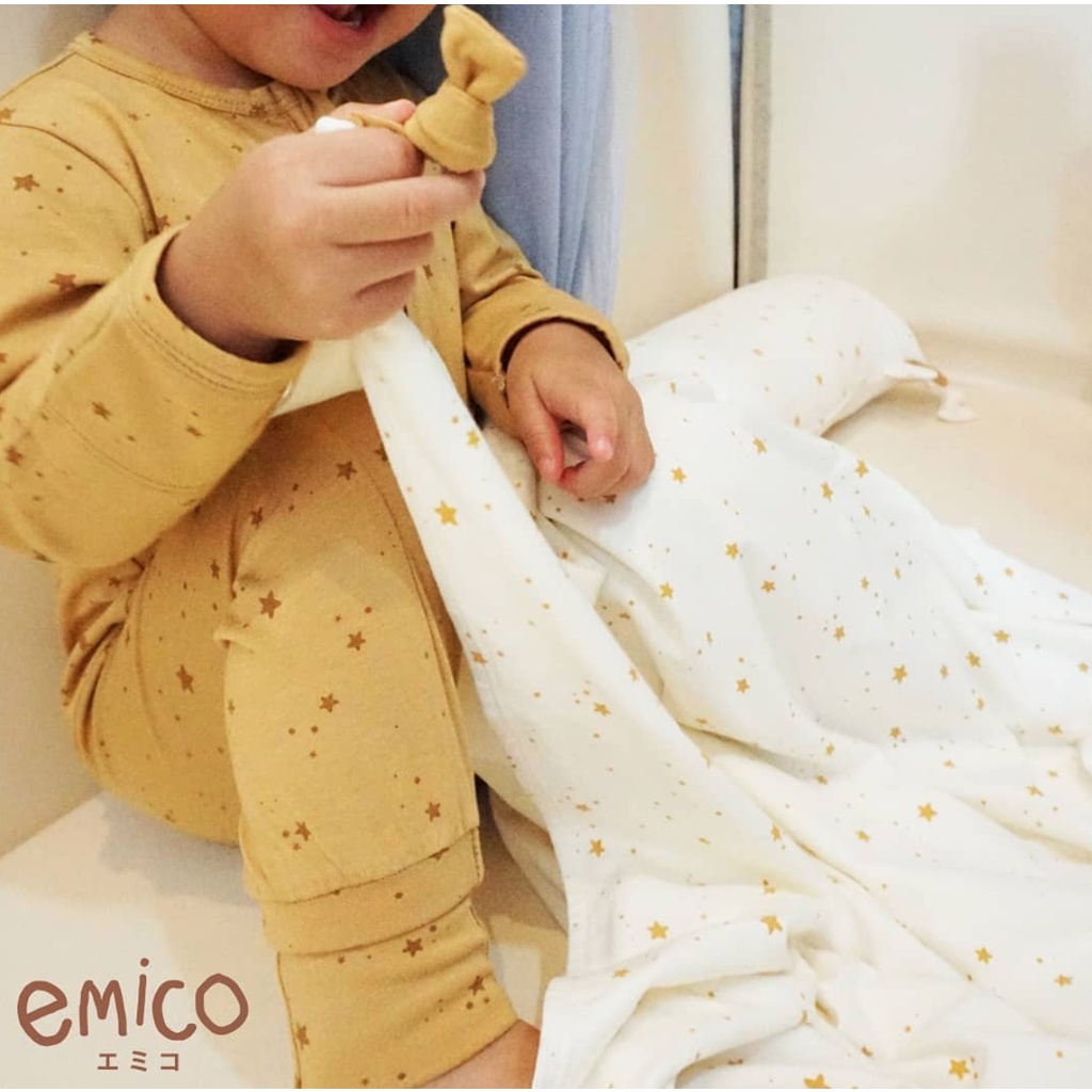 Emico TENCEL™ Baby Sleepsuit - Baju Tidur Anak Bayi Tencel Resleting Sleep Suit Tutup Kaki Tangan Lengan Panjang