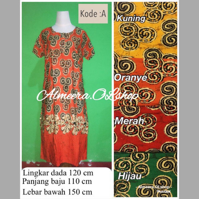 Baju tidur daster batik jumbo SP