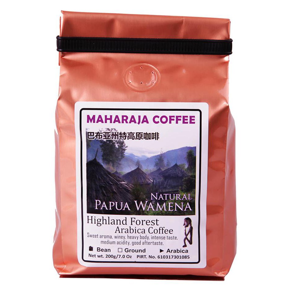 

Kopi- Fresh roast Kopi sangrai Papua Wamena Arabika 200g Maharaja Coffee - Biji-Beans -Biji-Kopi.