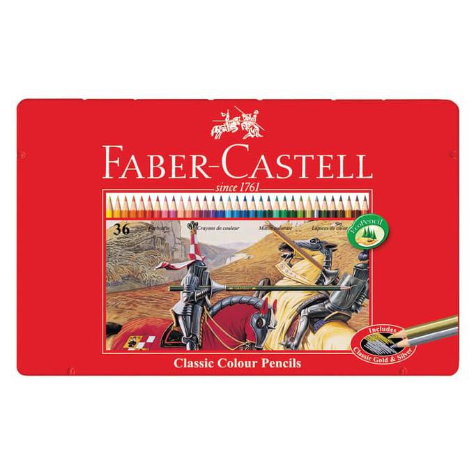 

Iterbatasl Pensil Warna Faber Castell 36 Classic Kemasan Kaleng (Tin Case)