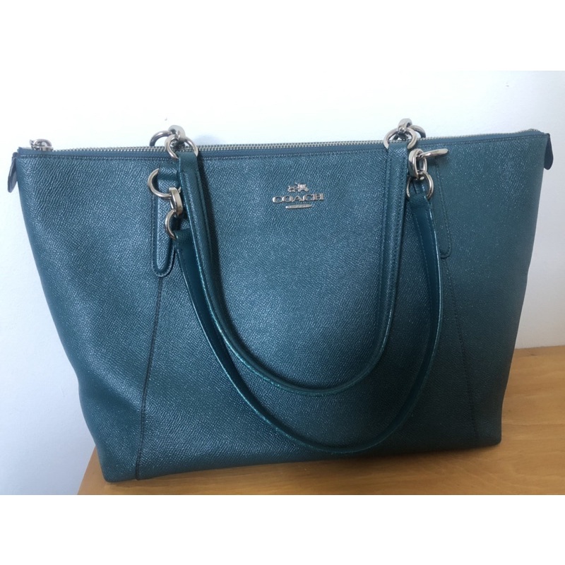 Preloved Coach Ava Tote Bag Blue
