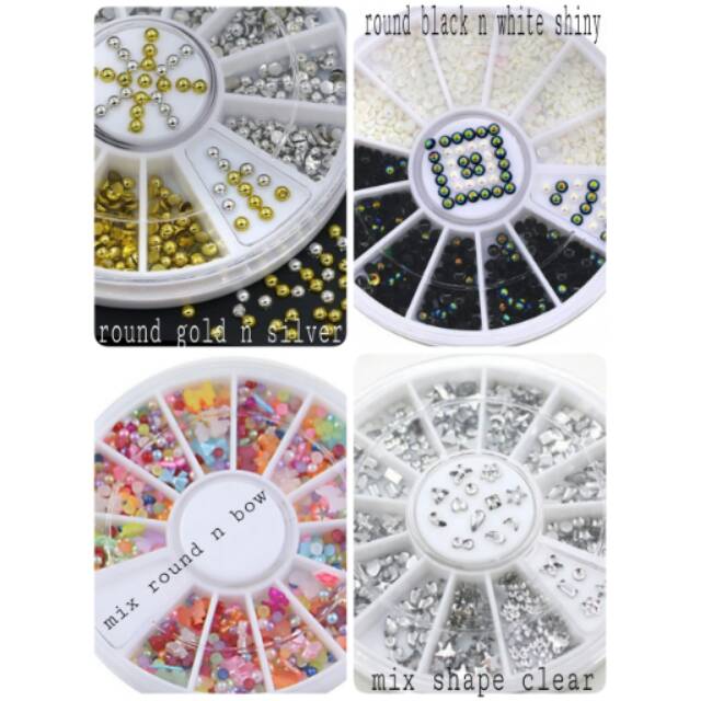 NAIL ART DECORATION RHINESTONE FLATBACK DIAMOND CRYSTAL STICKER 3D sticker