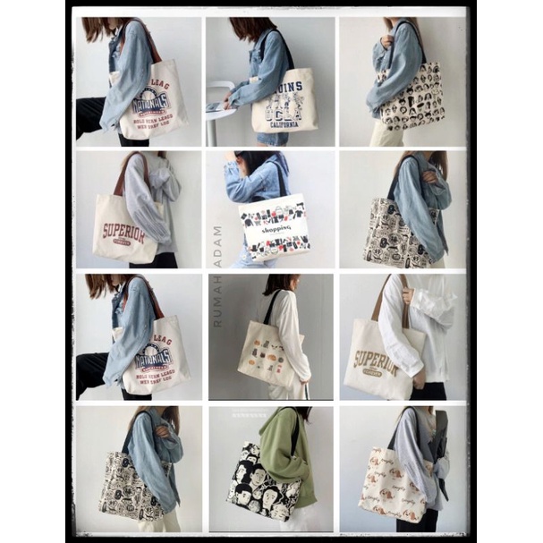 TOTEBAG BIG-TOTE BAG BESAR-TOTE BAG KANVAS-TOTE MURAH