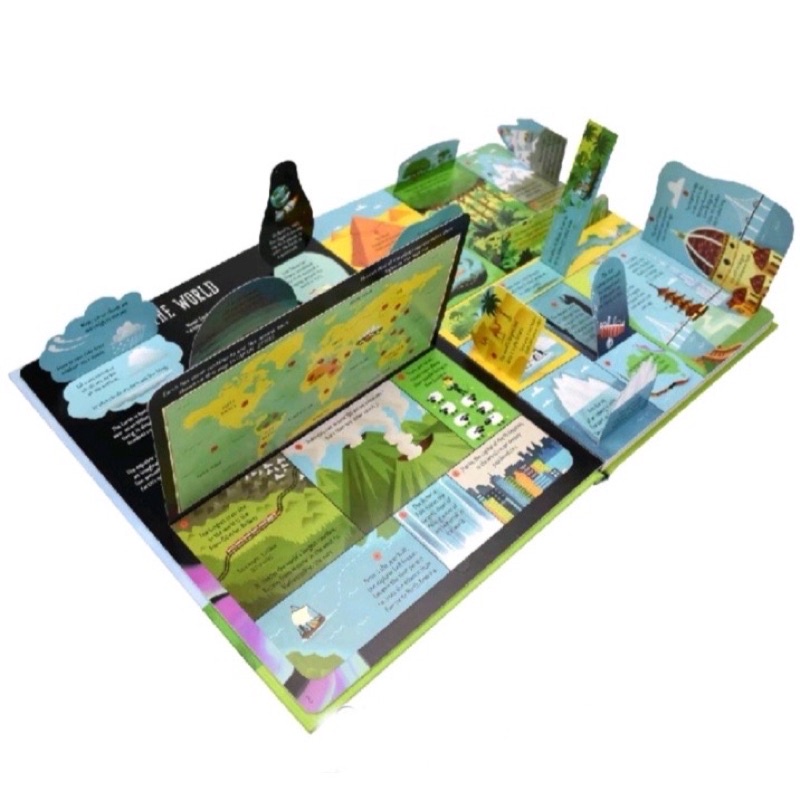 USBORNE buku anak LIFT THE FLAP SIZE BESAR BEST SELLER seasons weather abc germs demolition kontruksi body works grammar usborne pop up-2