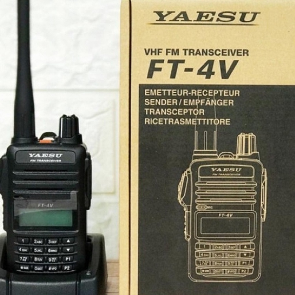 HT Yaesu FT-4V VHF Yaesu FT4V Yaesu FT 4V ORIGINAL RESMI VHF