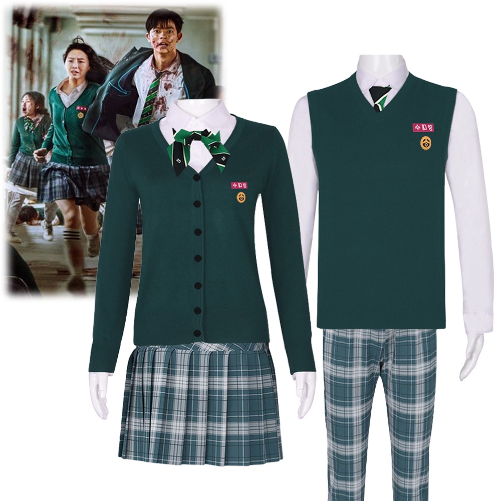 TV All of Us Are Dead Cosplay Costume JK School Uniform 지금 우리 학교는 Cosplay Sweater Role Playing Hallo