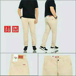  Celana  Chino Panjang  Pria  Uniqlo  I am rules Shopee 