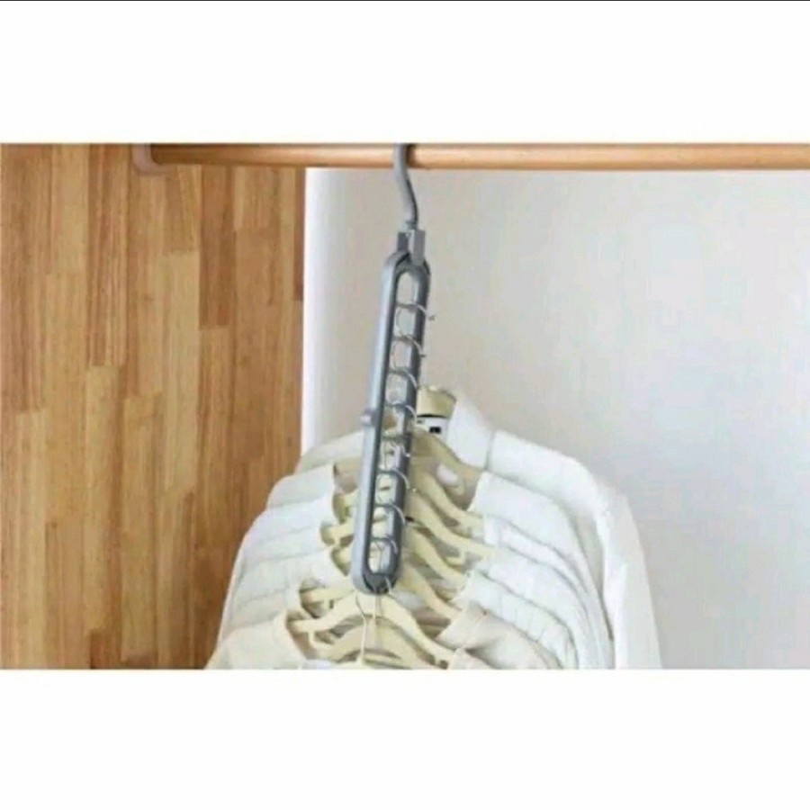 Gantungan baju 9 in 1 magic hanger 9 in 1 instant hanger pakaian