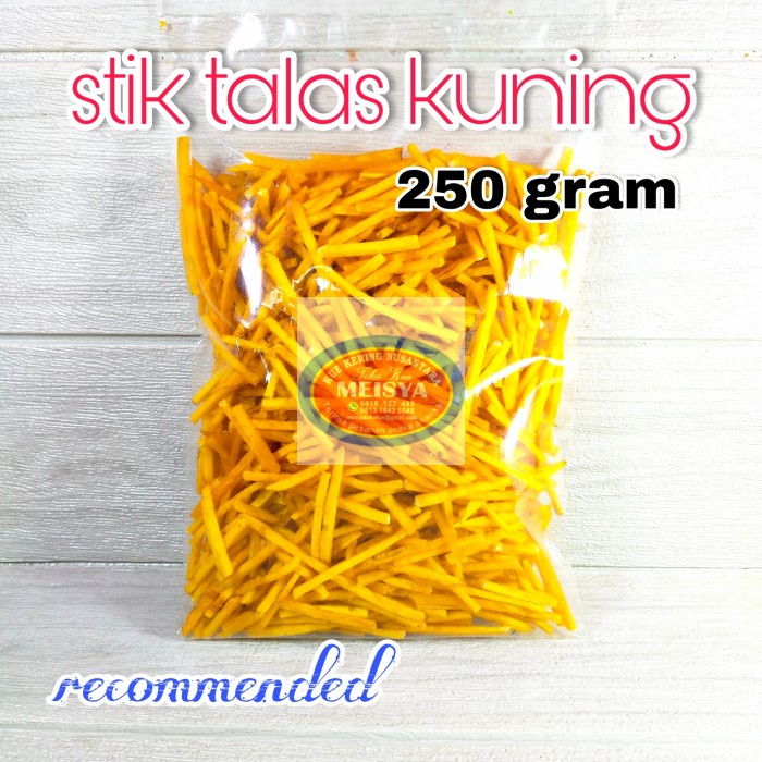 

504Omekho Stik Talas Kuning Renyah 100 Gr - Kuning, 100 Gram Jy60Jhh