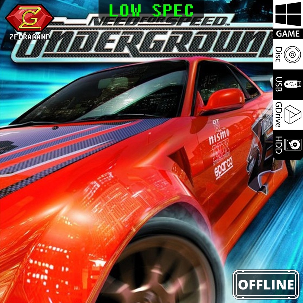 Need For Speed UNDERGROUND 1 PC Full Version/NFSU/NFS UG