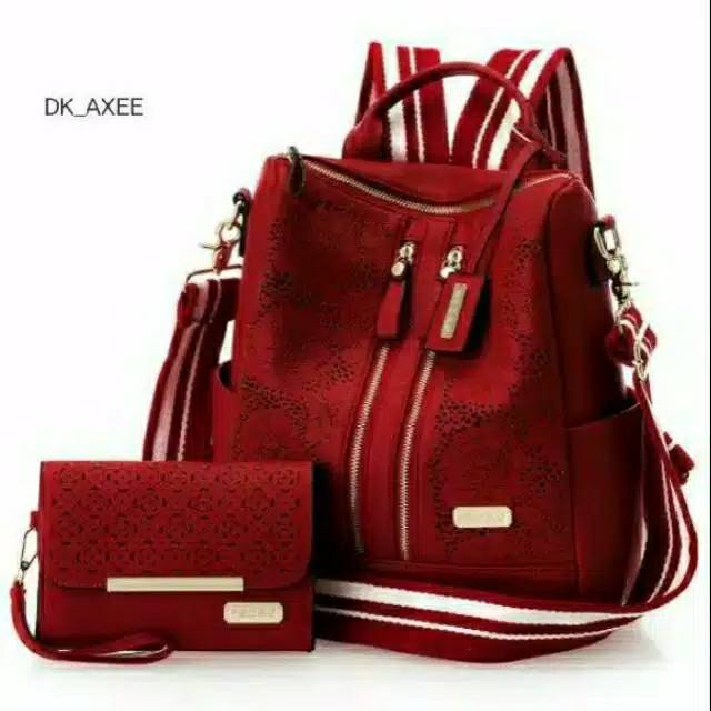 Tas ransel wanita set dompet-tas murah