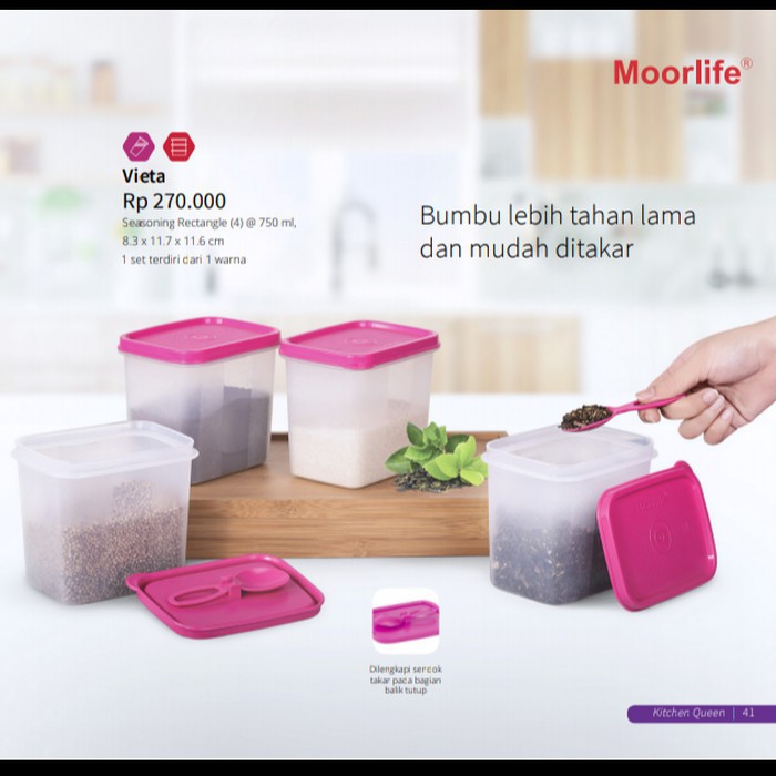 PROMO Moorlife Vieta Set - Per Set isi 4pcs /toplesbumbu/toples bumbu