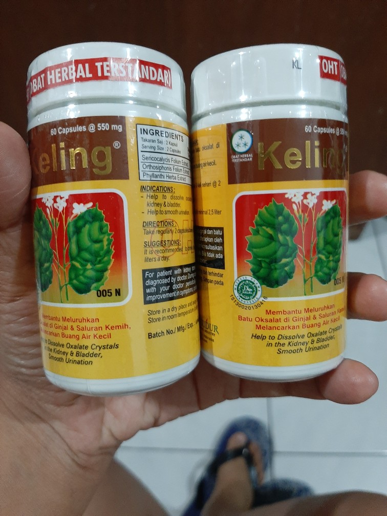 Keling 60 Capsul. Membantu Meluruhkan Batu Oksalat Di Ginjal Dan Saluran Kemih3
