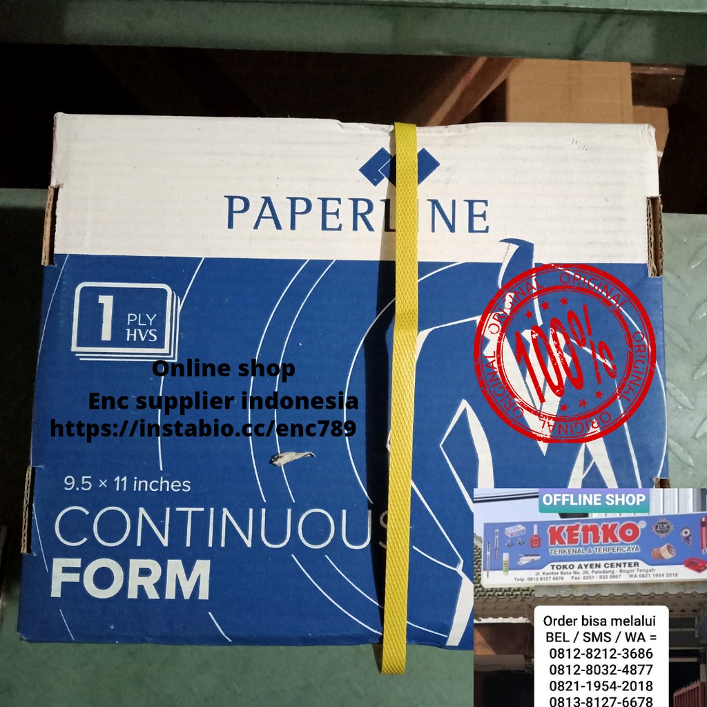 

enc - continuous foam CF K1 paperline 1 ply 9.5 x 11inches per dus