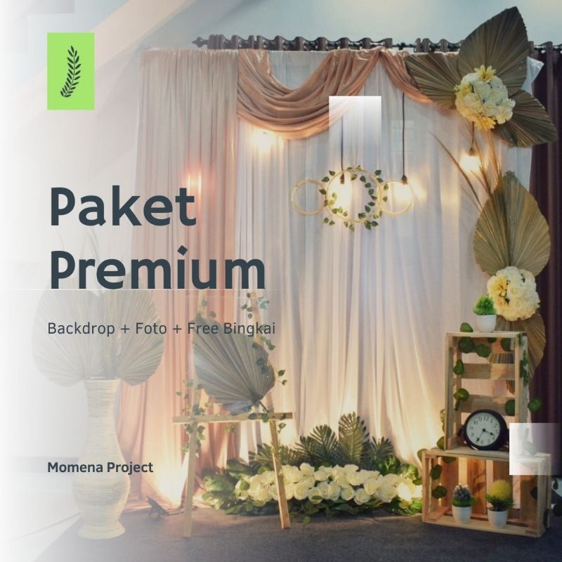 Dekorasi Backdrop Lamaran - Paket Premium