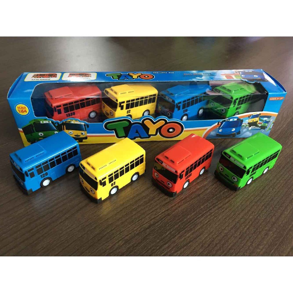 MAINAN MOBIL TAYO ISI 4PCS PULL BACK MOBIL LITTLE BUS TAYO MAINAN ANAK-3