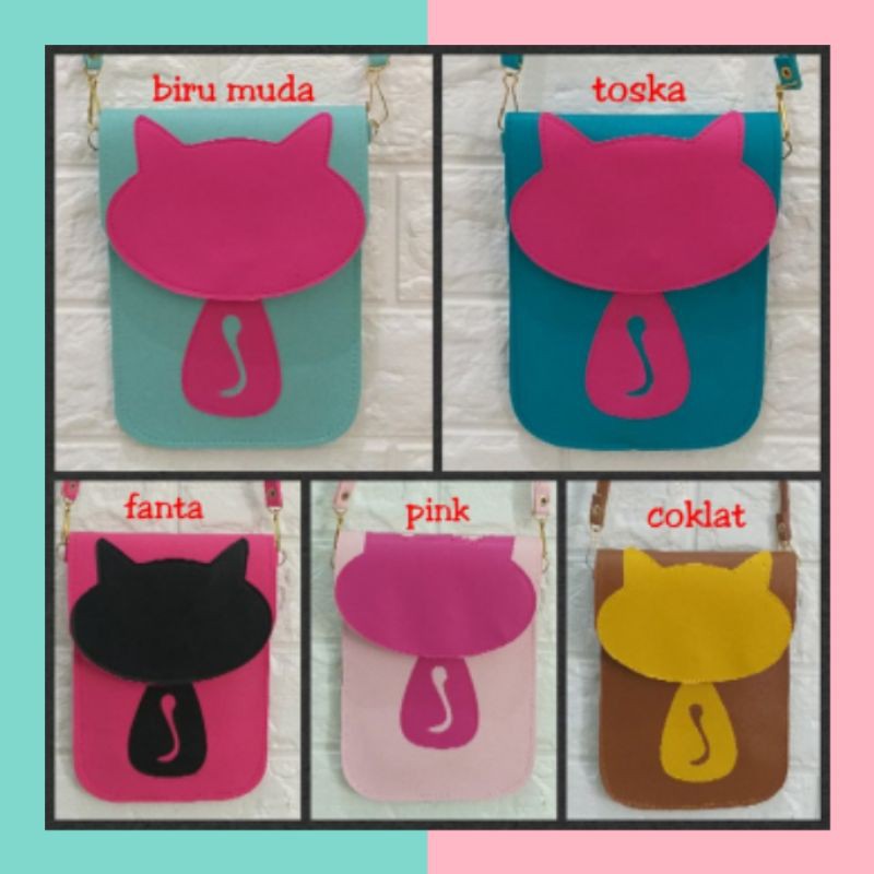 = SHADOW CAT = SLING HP MINI BAG KUCING SLING BAG CEWEK ALA KOREA