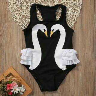  Baju  renang  anak  angsa Import  swimsuit angsa lucu 