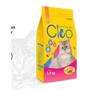 CLEO SALMON makanan kucing kemasan 1,2kg freshpack