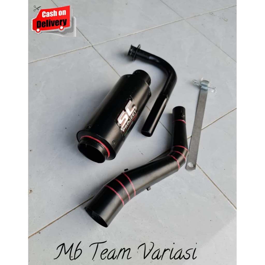 KNALPOT RACING MIO SPORTI - MIO SOUL CARBU SC PROJECT LIS MERAH